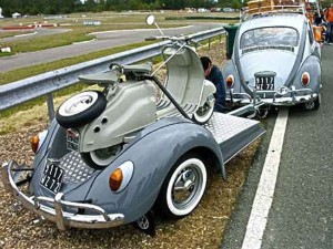 VW Bug with Trailer